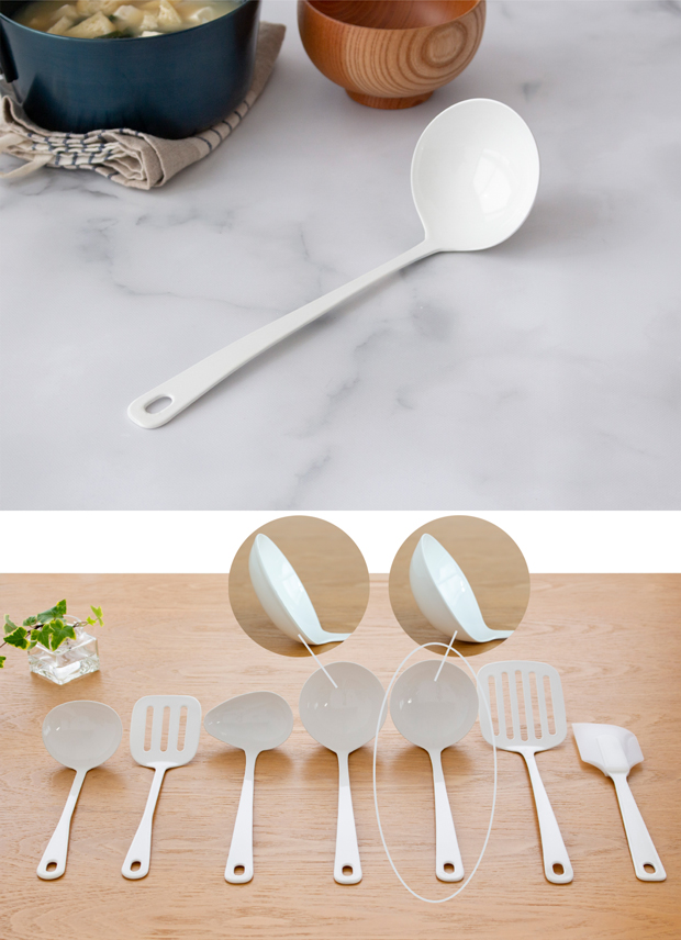 2/27-3/1はP10倍／ 深型レードル 琺瑯 ホーロー Blanc ブラン 高桑金属