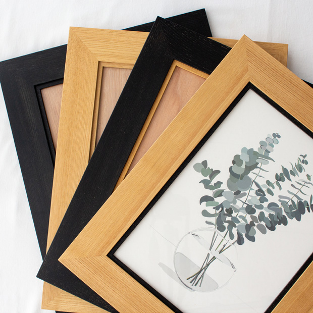 額縁 木製 おしゃれ ポスターフレーム 日本製 A3 森色フレーム L 黒