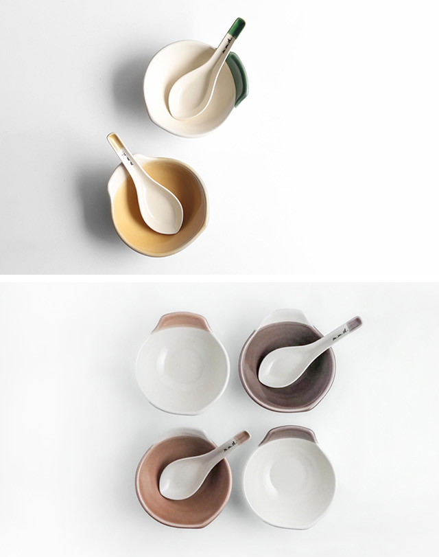 m.m.d. m.m.d. true colors line れんげ(レンゲ 陶器 スプーン 中華