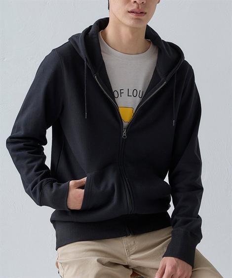 ニッセン（nissen） パーカー 綿100％ 裏毛 フルジップパーカー 3L以上