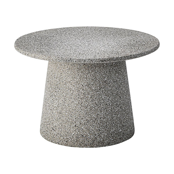 東谷 サイドテーブル 高さ46cm 幅45cm テラゾー柄 ナイトテーブル