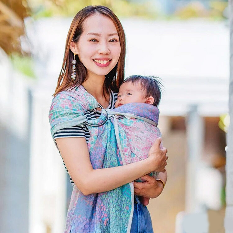 選べるベビーグッズ付 ディディモス スリング サマーモザイク 新生児