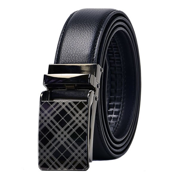 FLAG ON CREW お洒落バックル仕様 オートロックベルト メンズ レザー