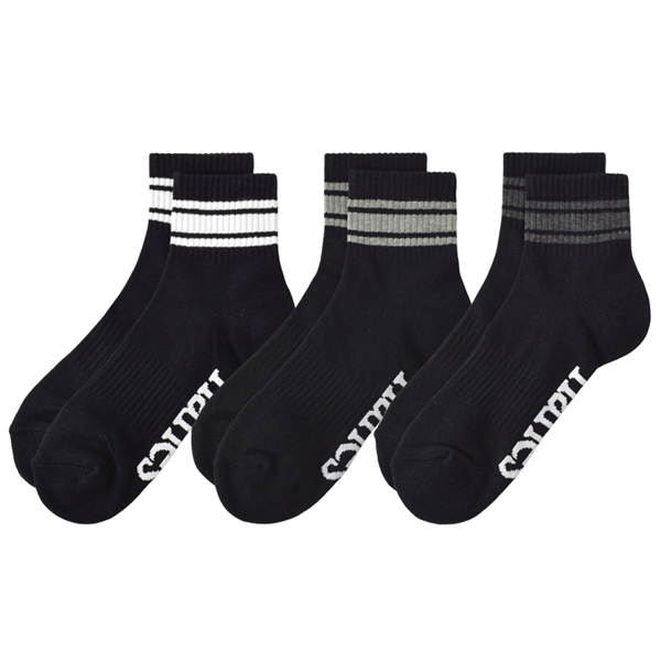 Hanes（ヘインズ） 靴下 ソックス メンズ 3足組 3P クォーターレングス