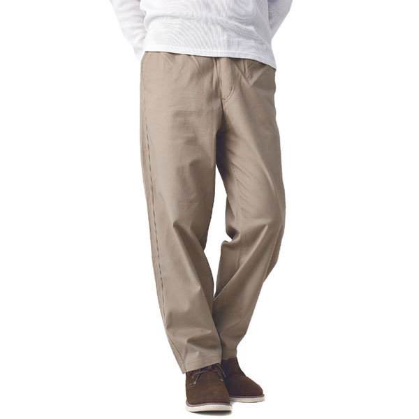 FLAG ON CREW 燃えにくい 難燃素材 チノパンツ メンズ 綿パン コットン