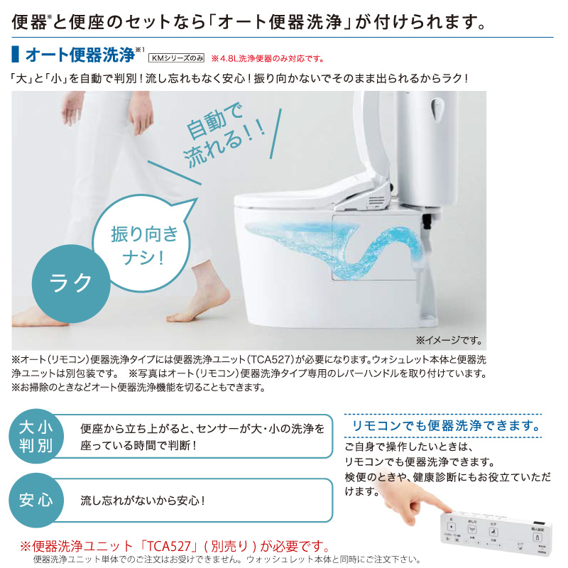 ウォシュレット（TOTO） TOTO 温水洗浄便座 ウォシュレット TCF8CKM01