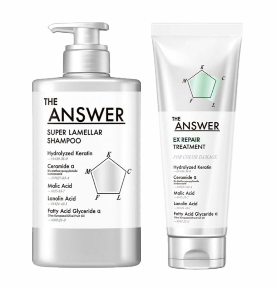 セット ジアンサー スーパーラメラシャンプーポンプ1本＋ EXリペア