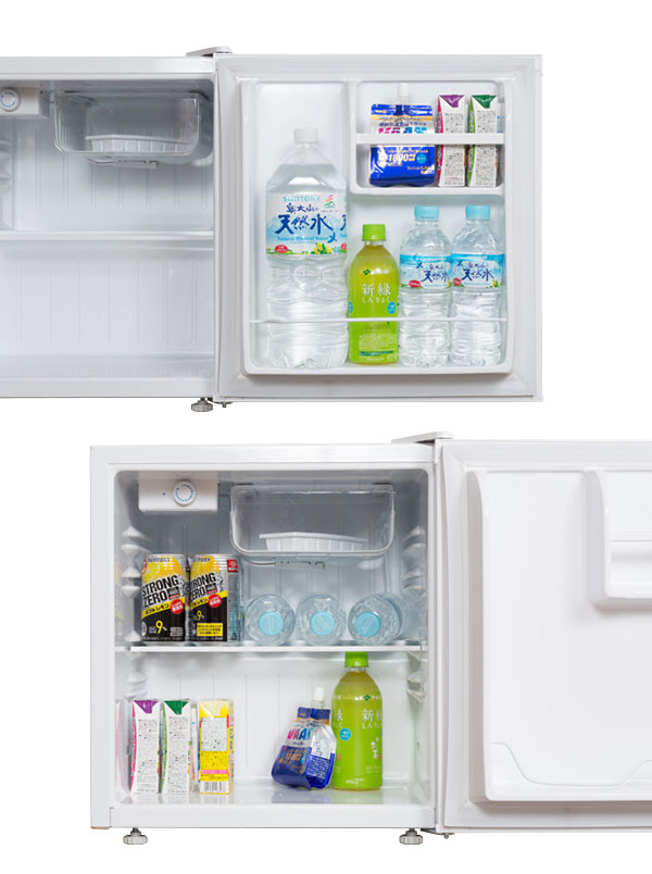 ワンドア両開き冷蔵庫 46リットル [便利な付替左右開き扉 コンパクト