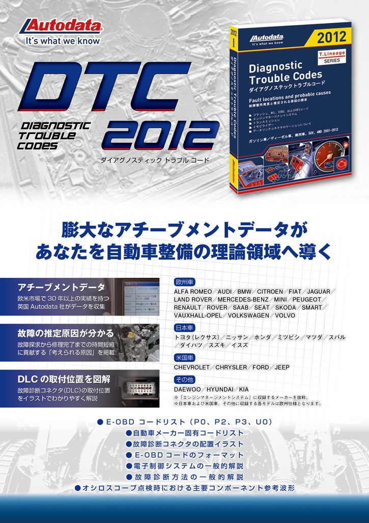 ダイアグノスティックトラブルコード2012