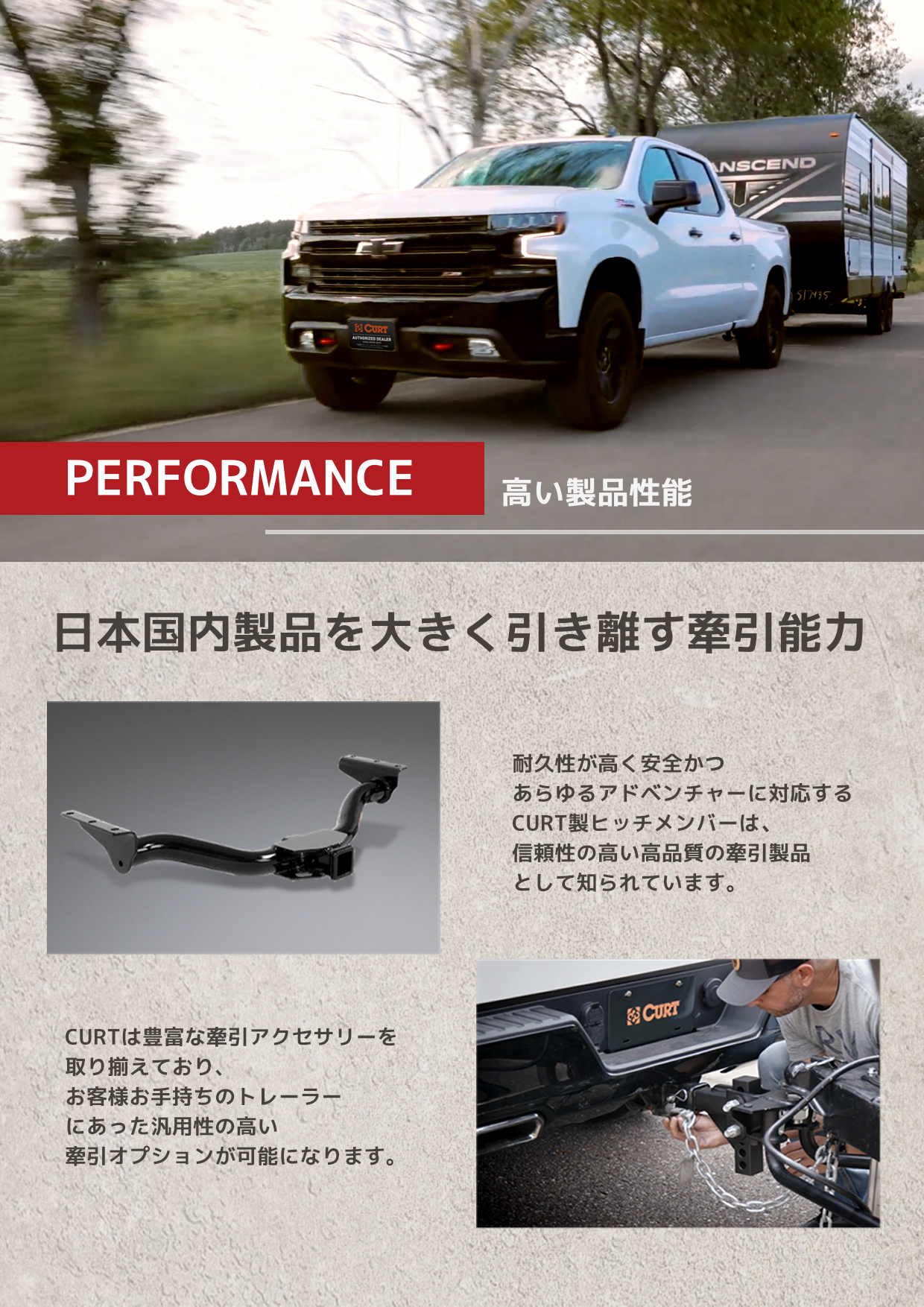 CURT 正規品 シボレー エクスプレス GMC サバナ 1996-2017年