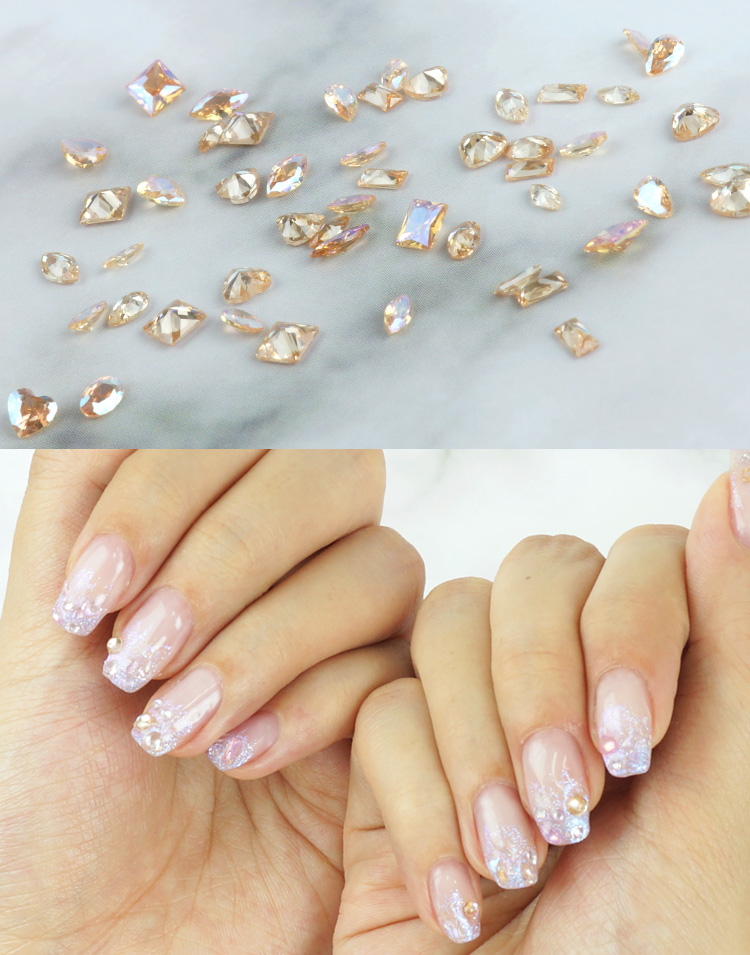 ネイルパーツ 立体 3D パーツ ストーン シンプル セルフネイル ワン