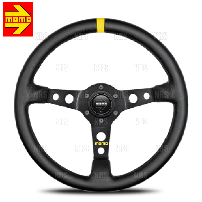 MOMO（モモ） MOD.07 モデル07 ブラックレザー 350mm ブラックレザー