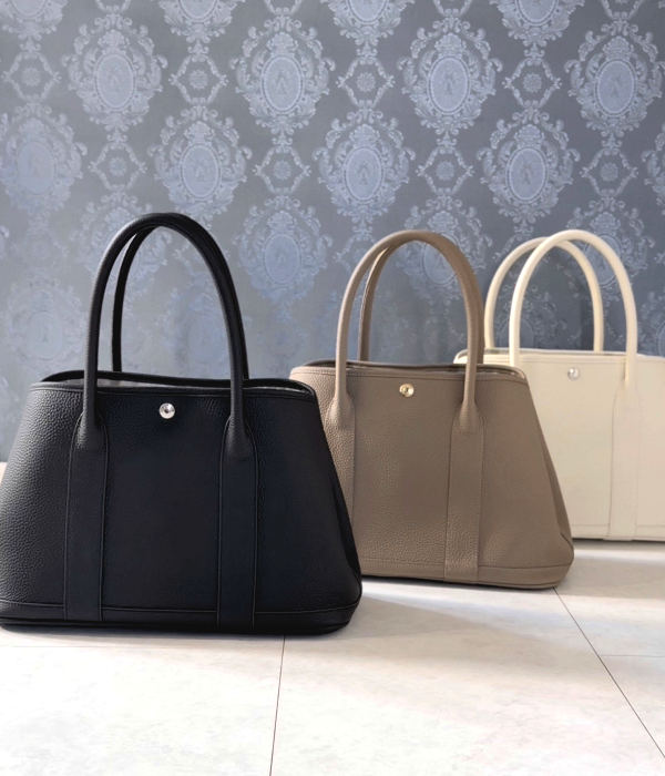 お任せシルクスカーフ付】Mサイズ トートバッグ 本革 バッグ