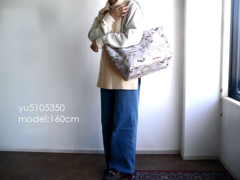 yukiemon ユキエモン バッグ リバーシブル 大き目 トートバッグ エコ