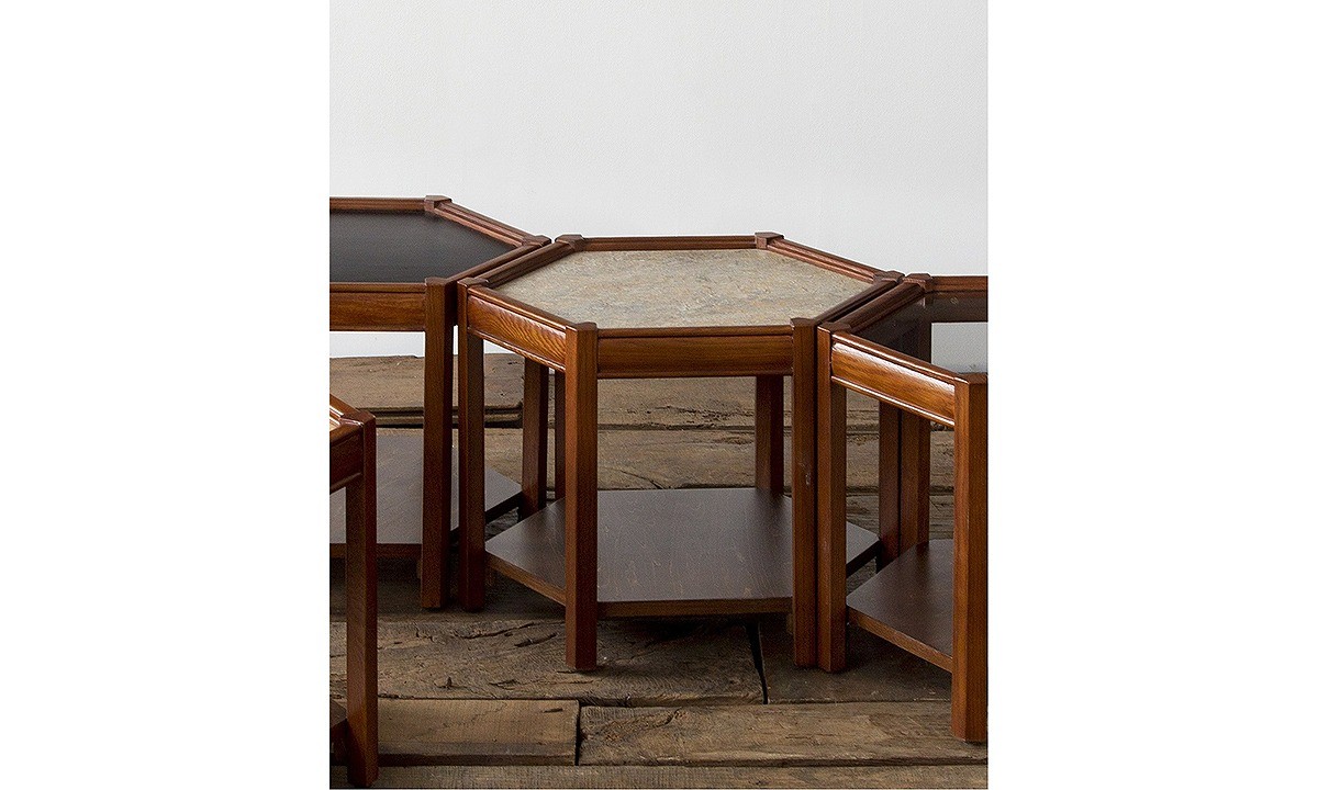 ACME Furniture（アクメファニチャー） BROOKS HEXAGONTABLE グレー