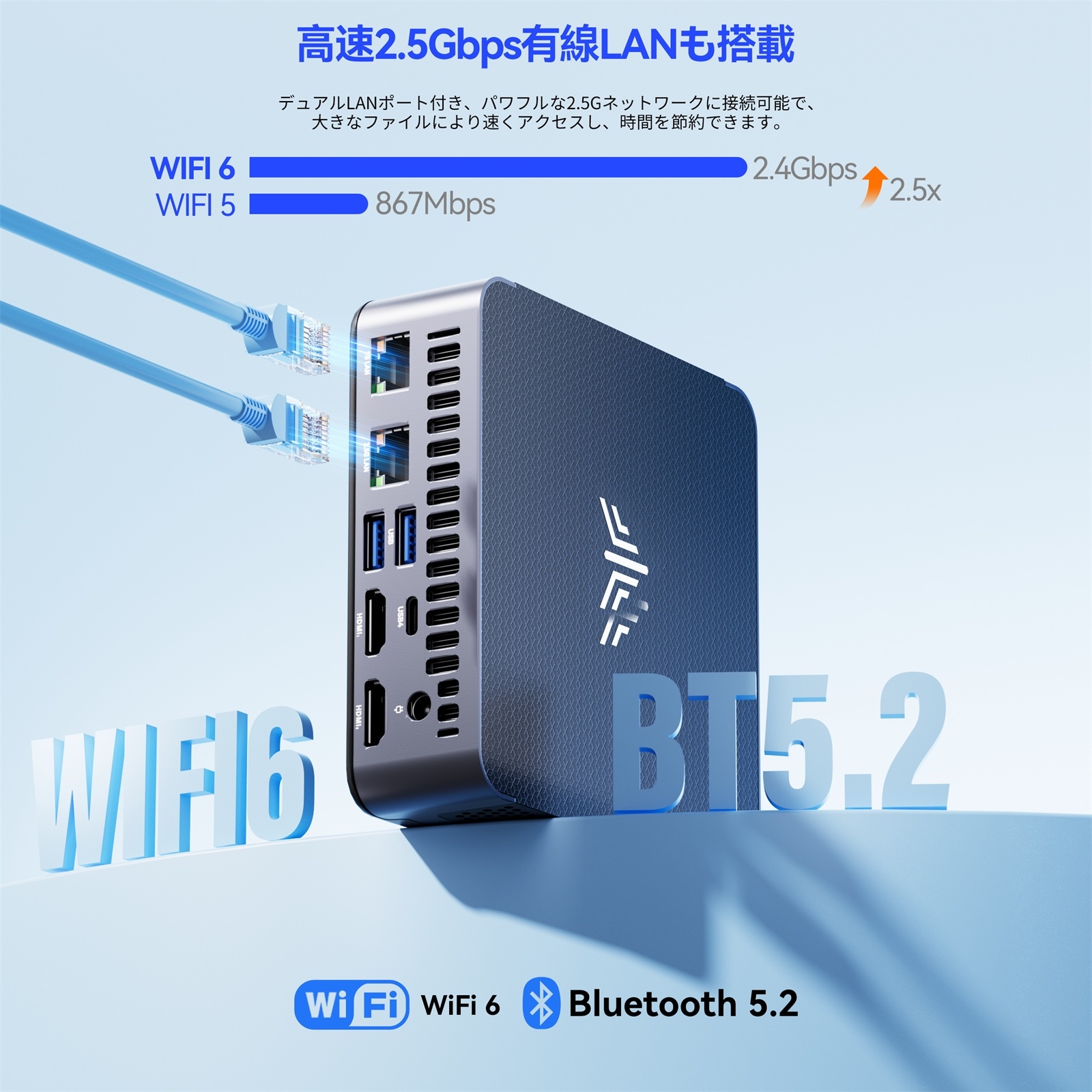 NiPoGi ミニpc Ryzen 7 8745HS mini pc 32GB DDR5-5600 1TB M.2 NVME