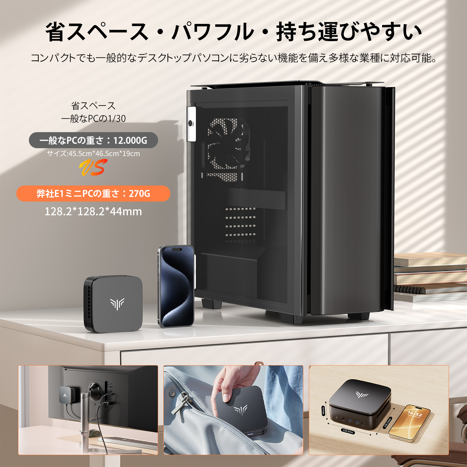 NIPOGI mini pc Ryzen 4300U 動作より安定 4C/4T 最大3.5GHz Win11 Pro