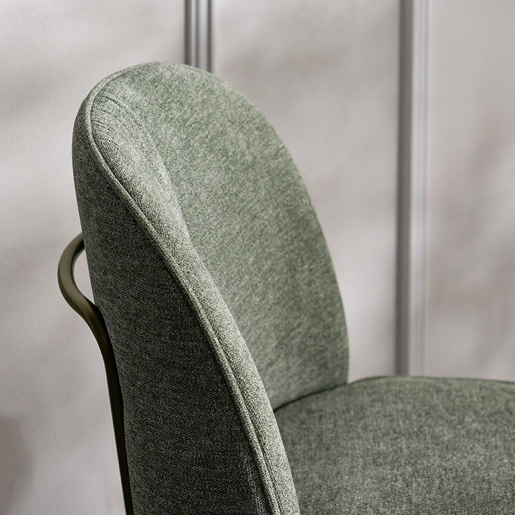 ダイニングチェア 1脚 椅子 肘なし デスクチェア ファブリック ホテル