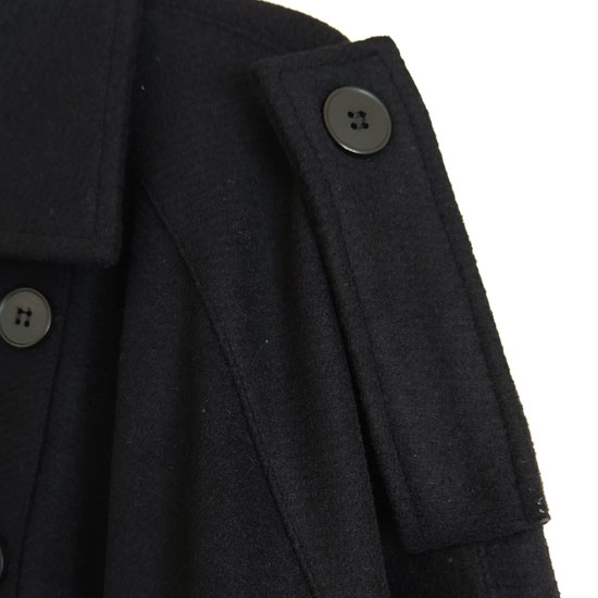 V系 ポンチョ メンズ モード系 コート 変形 ナポレオンコート ウール