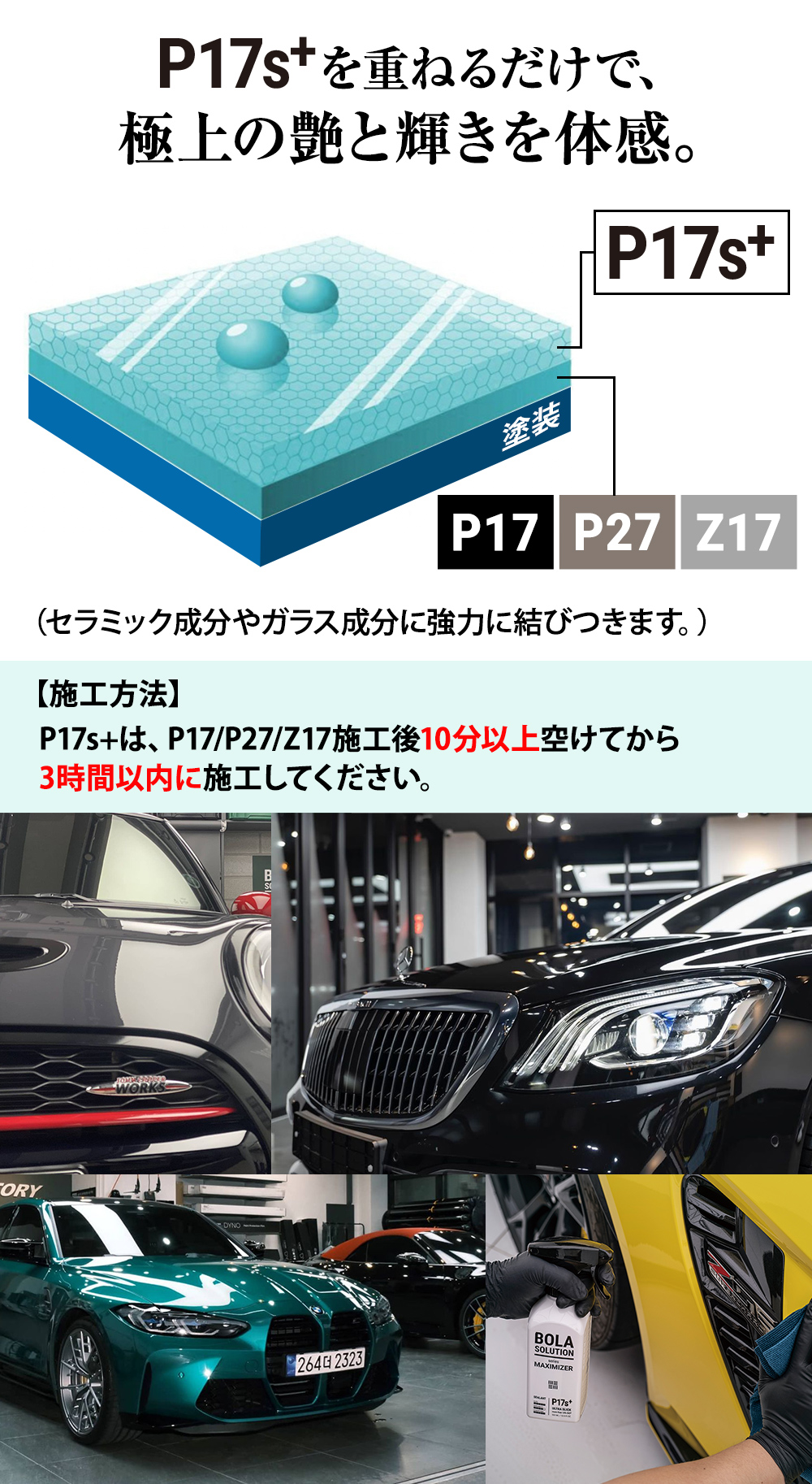 BOLASOLUTION コーティング剤 車 セラミックトップコート BolaSolution