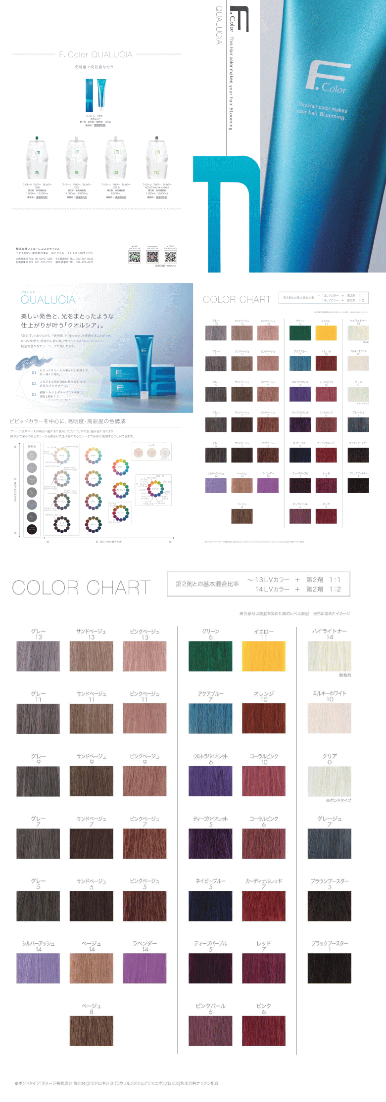 フィヨーレ FIOLE / クオルシア カラー 120g ウルトラバイオレット 6