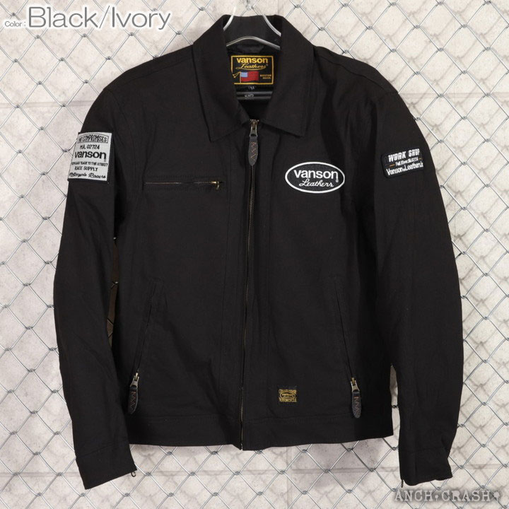 VANSON（バンソン） ストレッチ コットンジャケット VS23106S 肩・肘
