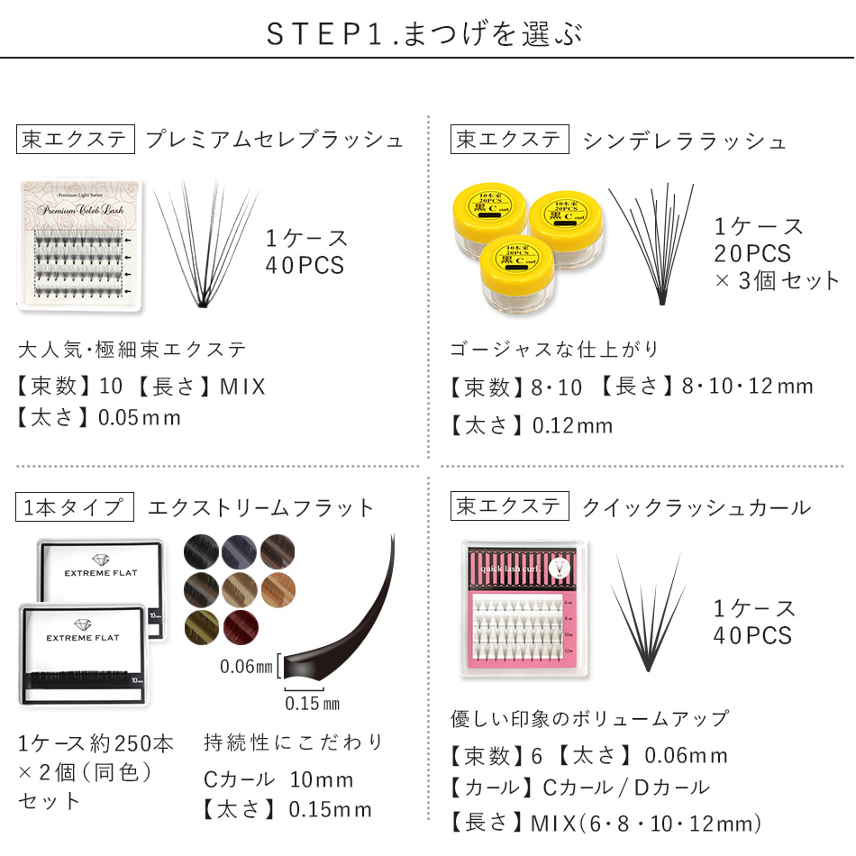 送料無料 マツエク セルフ 18点豪華セット スターターキット 初心者
