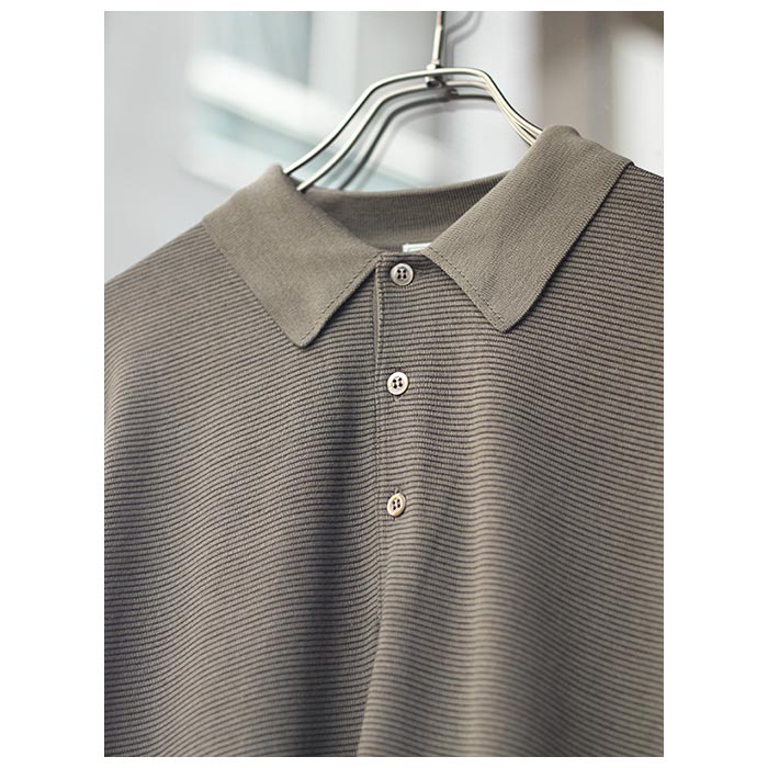 アプレッセ A.PRESSE L/S ニット ポロシャツ (23AAP-03-08H) : アンド