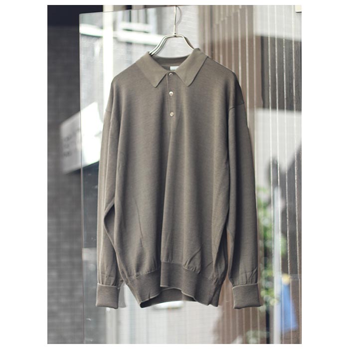 アプレッセ A.PRESSE L/S ニット ポロシャツ (23AAP-03-08H) : アンド