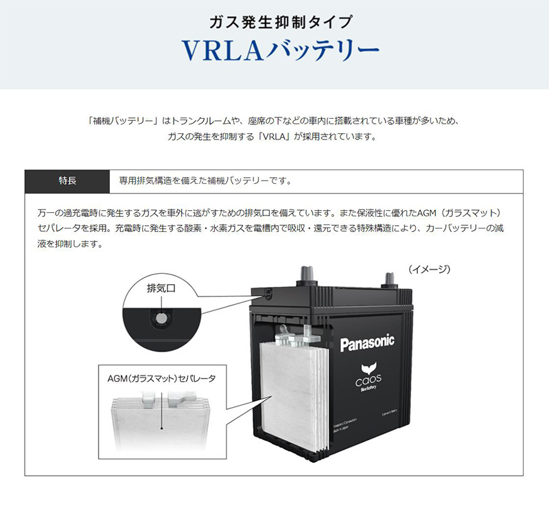 カオス N-S55D23R/H2 Panasonic パナソニック caos カーバッテリー