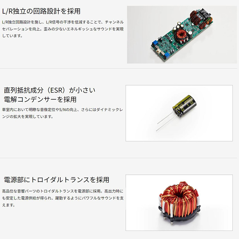 カロッツェリア GM-D2400 pioneer パイオニア carrozzeria 100W×4