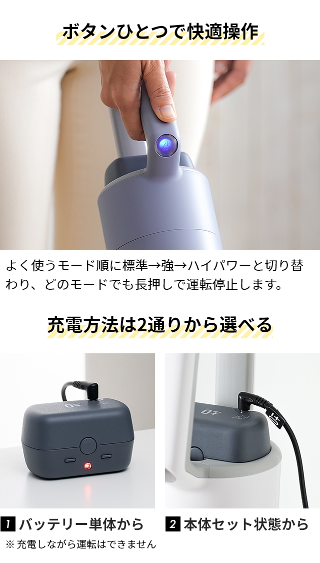 0（プラスマイナスゼロ） 3大特典 掃除機 コードレス コードレス