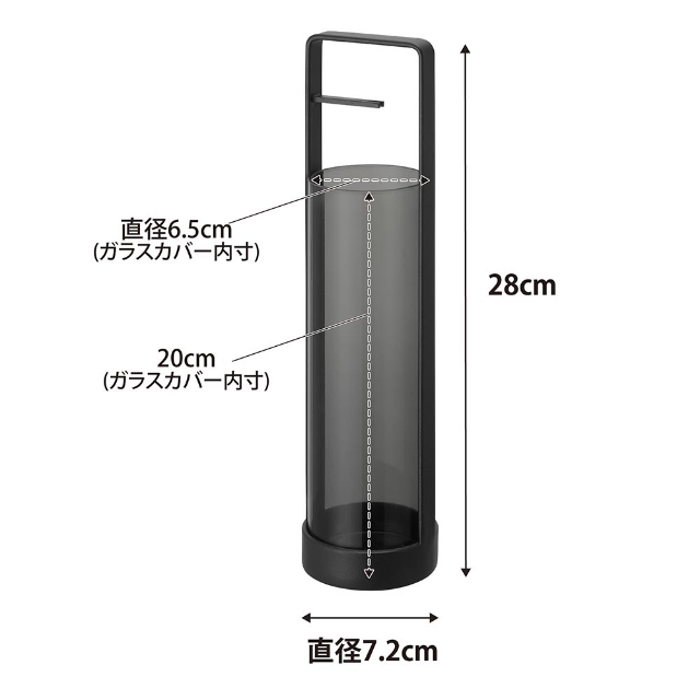 tower 山崎実業 お香スタンド タワー 灰飛び防止カバー付き