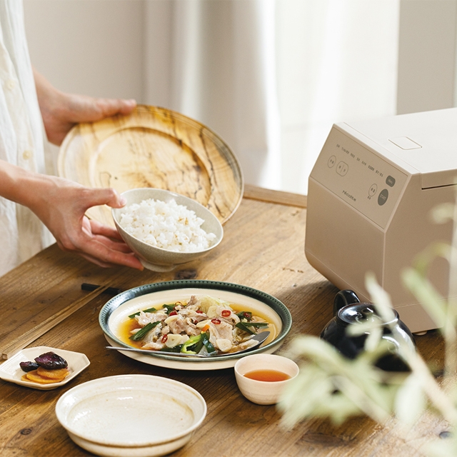 recolte（レコルト） 選べる2大特典 炊飯器 クッキングライスクッカー