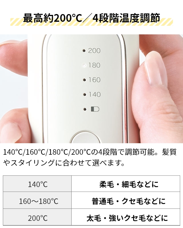 FESTINO（フェスティノ） 選べる豪華特典 充電式スタイリングヒーター