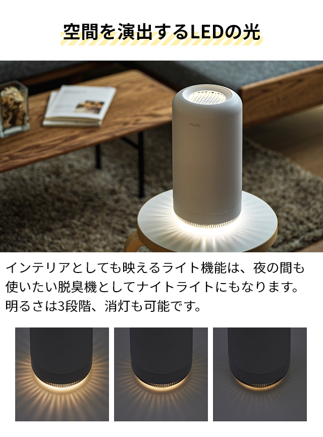 cado（カドー） 選べる豪華特典 オゾン脱臭機 除菌脱臭機 SAP-003 脱臭