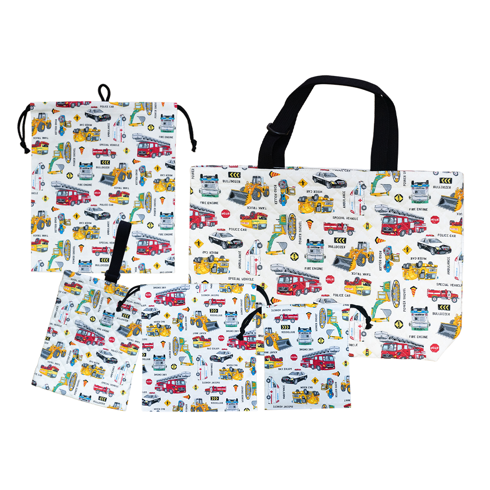 日本製 縫製工場直売】通園通学5点セット レッスンバッグセット 巾着袋