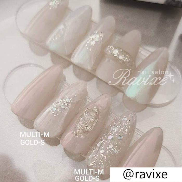 6個セット】ダイヤモンド グリッター ジェル ジェルネイル コネクト