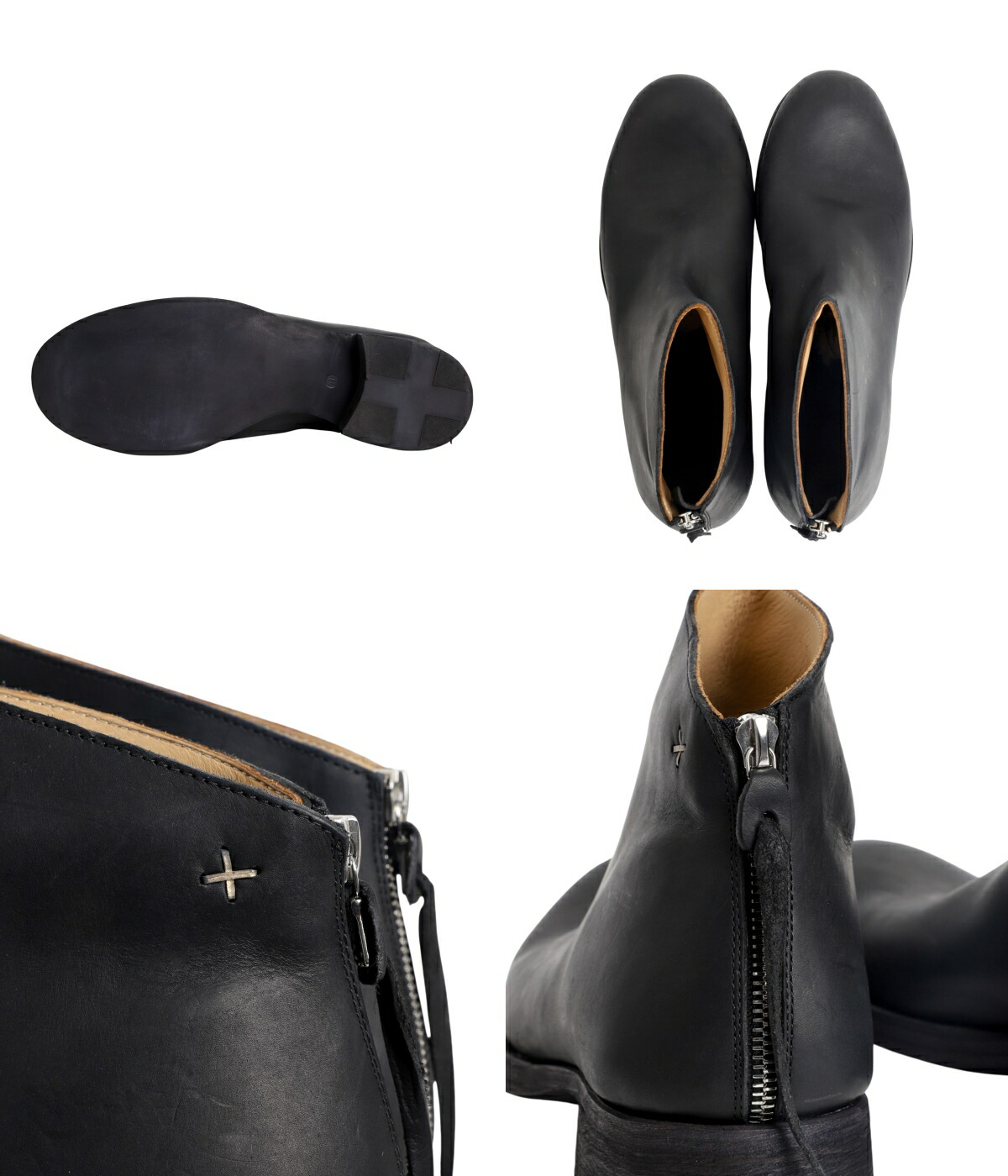 m.a+（エムエークロス） ： back zipped short boot ： S1N2Z-VA15