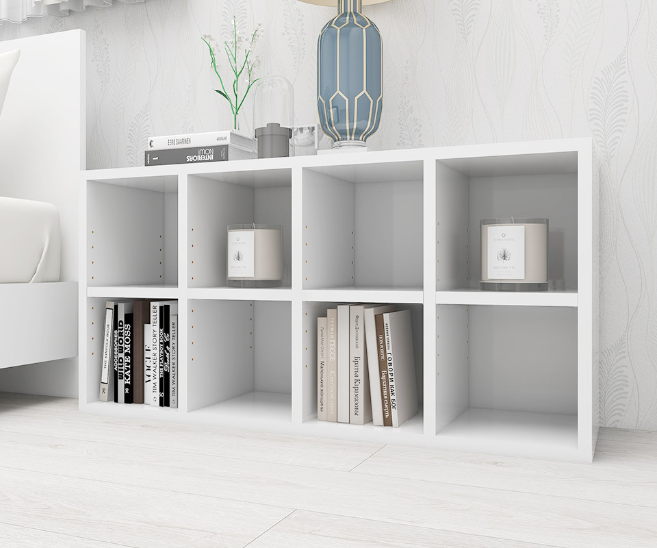 arne（アーネ） オープンラック 2段 棚 白 本棚 ラック オープン