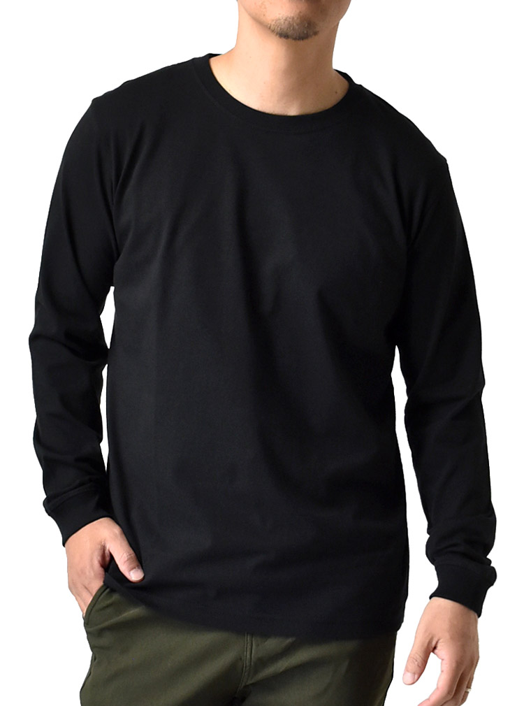ARUGE（アルージェ） 長袖Tシャツ メンズ ロンT ヘビーウェイト 無地