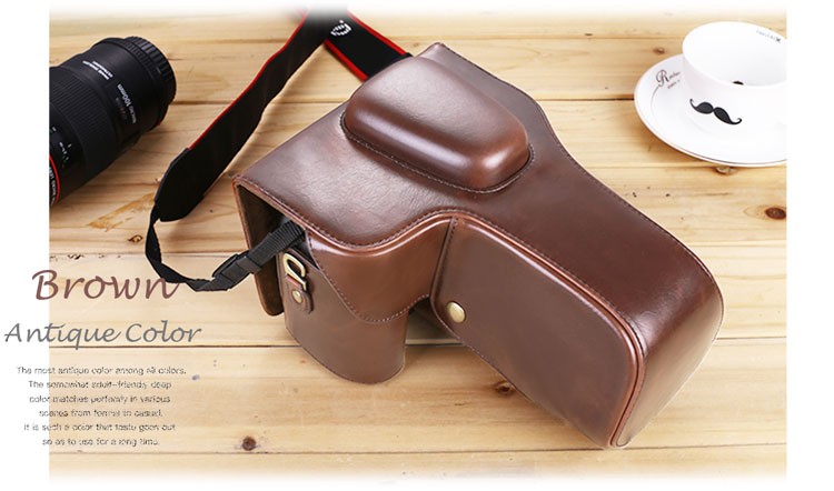 レザーカメラケース CANON EOS Kiss X10i X9i X8i Eos 9000D 8000D