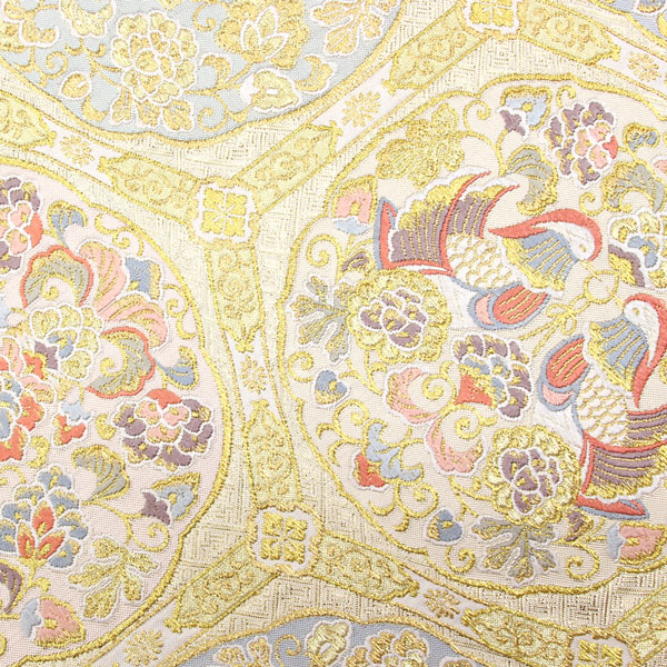 着物 帯 西陣 手織 本佐賀錦袋帯 亀甲正倉院紋 あすかや [商品番号