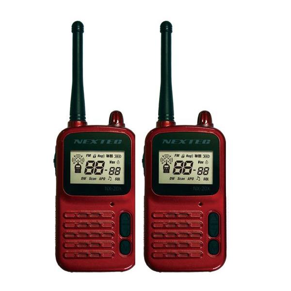 特定小電力トランシーバー 2台セット FMラジオ機能搭載 NX-20X
