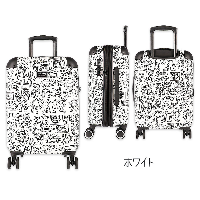 キースヘリング スーツケース 拡張 ハードキャリー ビジネスキャリー