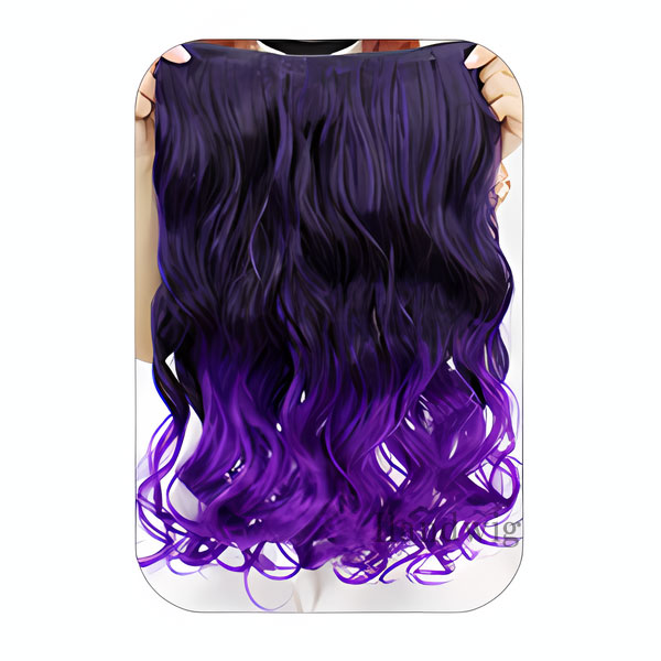 グラデーション エクステ ウィッグ ストレート カール カラーウィッグ