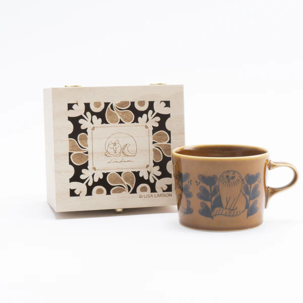 Lisa Larson（リサラーソン） マグカップ 木箱 木箱入マグ 木箱付き 箱
