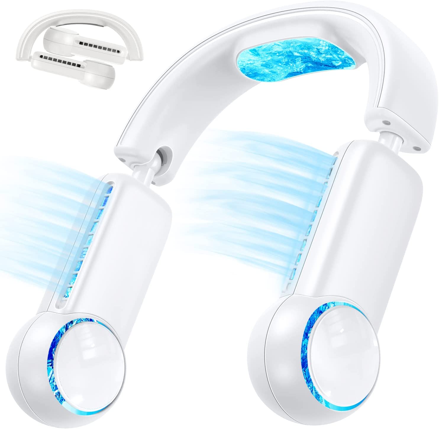 首掛け扇風機 折り畳み式 ネッククーラー 冷却プレート 扇風機 急速