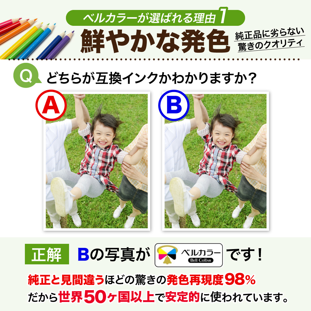 ベルカラー トリプル保証 ブラザー brother 互換 LC211 ICチップ 自動