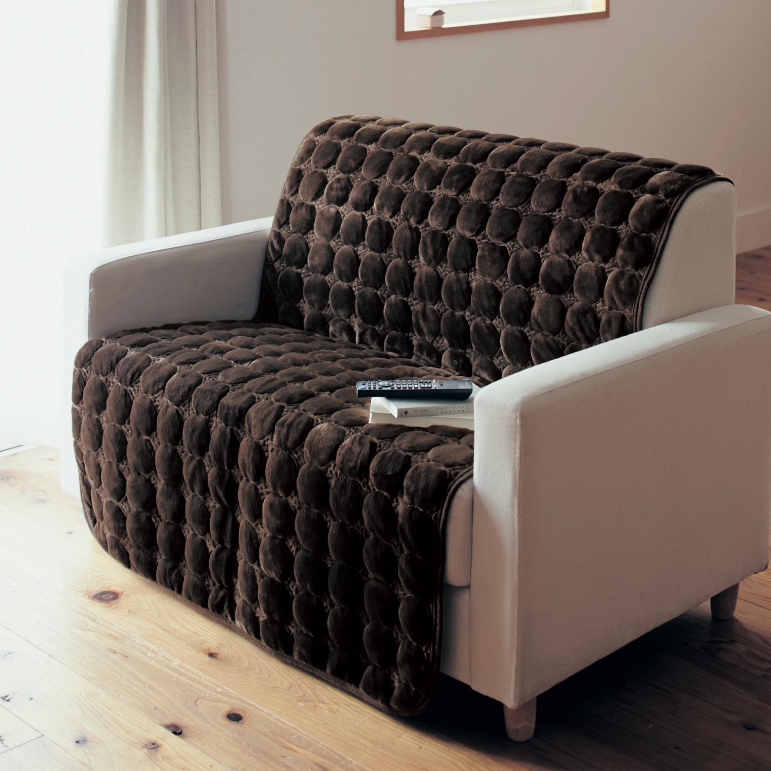 ベルメゾン（BELLE MAISON） ソファーカバー カバー マルチカバー ラグ